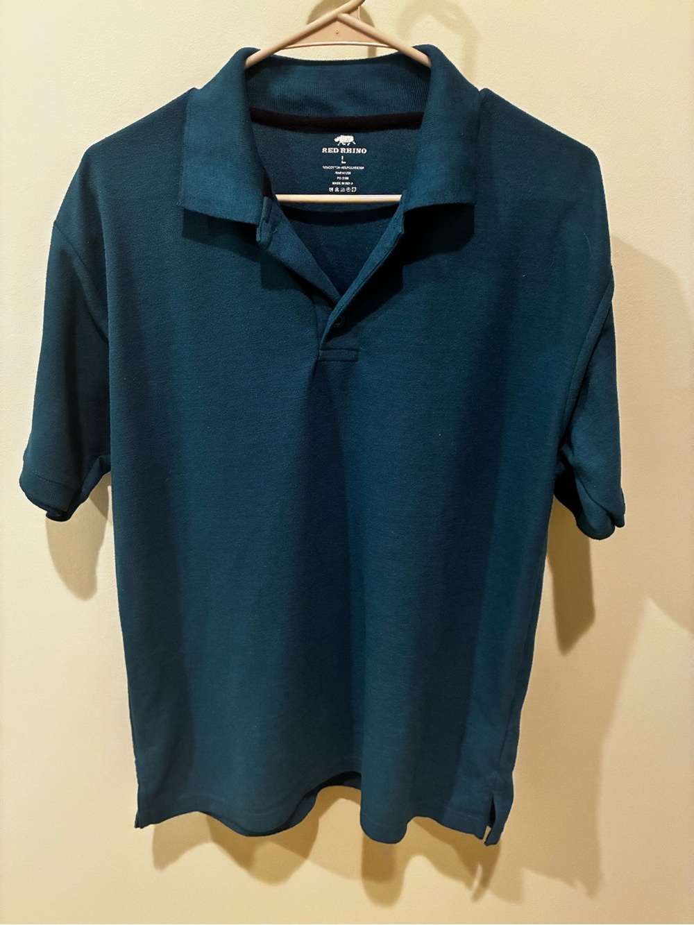 Men’s Teal Short-Sleeve Polo